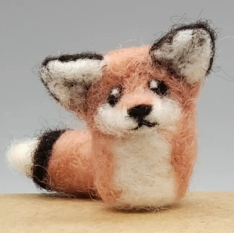 A felted fox